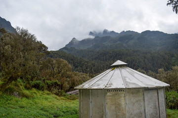 Mountain landscapes at Bujuku Valley, Rwenzori Mountains, Uganda