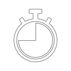 Stopwatch icon. Element of cyber security for mobile concept and web apps icon. Thin line icon for website design and development, app development