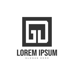 Obraz premium Initial letter logo template. Minimalist letter logo template