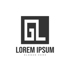 Obraz premium Initial letter logo template. Minimalist letter logo template