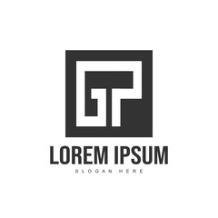 Initial letter logo template. Minimalist letter logo template