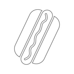 hot dog icon. Element of cyber security for mobile concept and web apps icon. Thin line icon for website design and development, app development