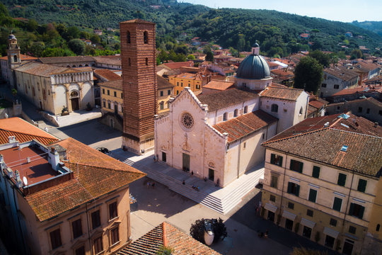 Church at the town of Pietransanta in Italy
