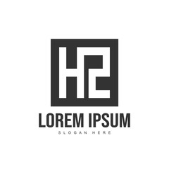 Fototapeta premium Initial letter logo template. Minimalist letter logo template