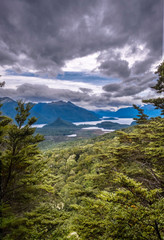 Obraz premium Manapouri circle trek Lookout