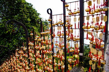 Treppe mit Wünschen am Wen Wu Tempel Sonne Mond See 日月潭 Taiwan