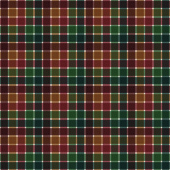Red and Green Plaid Seamless Pattern - Seasonal plaid design in vintage Christmas colors