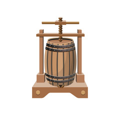 Wine press vector