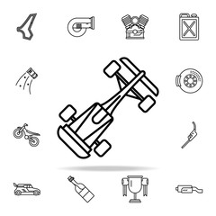 Obraz premium bolide icon. motor sports icons universal set for web and mobile