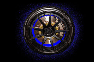 wheel brakes magma separated from the background