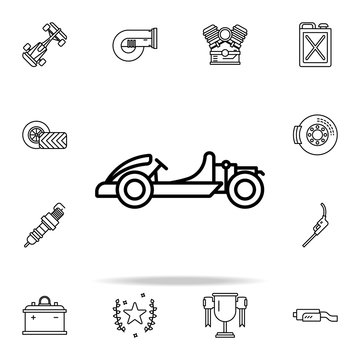 Go Kart Icon. Motor Sports Icons Universal Set For Web And Mobile