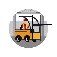Naklejka premium Delivery and logistics