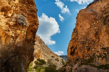 Rock formations in the Avakas gorge