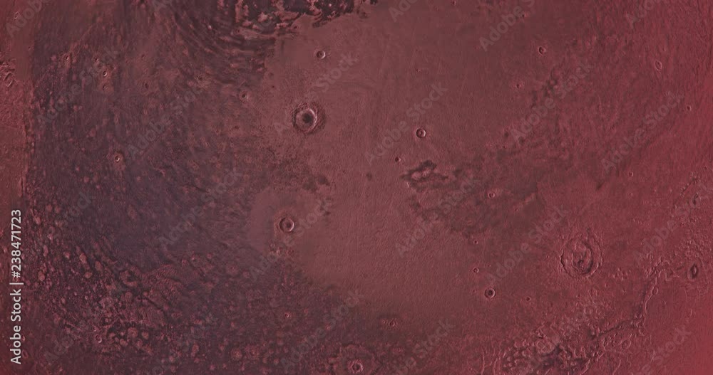 Wall mural a looping mars surface rotation.