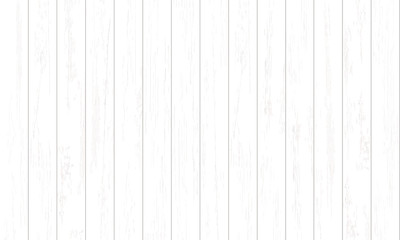 White wood pattern and texture for background. Vector.