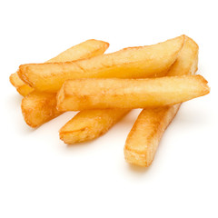 French Fried Potatoes isolated on white background