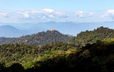 Mountain layer range landscape in thailand