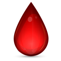 Obraz premium 3D red Blood Drop 