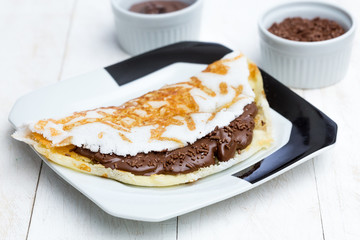 piece of chocolate tapioca