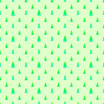 Seamless pattern with christmas trees. Abstract geometric wallpaper. Print for textiles, fabrics, polygraphy, posters. Greeting cards © mikabesfamilnaya