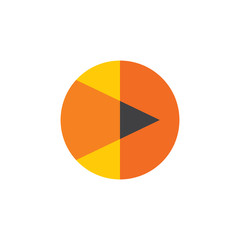 Fototapeta premium abstract geometric pencil logo vector