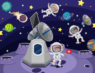 Fototapeta premium Astronaut in the space