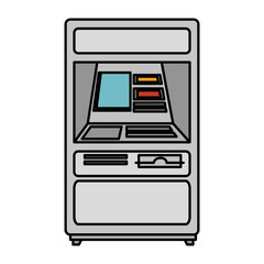 atm machine isolated icon