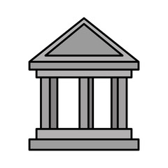 bank building isolated icon