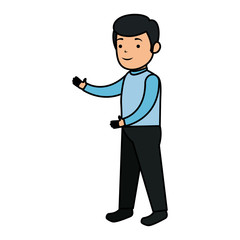 elegant businessman avatar character