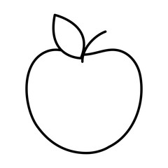 apple fresh fruit icon
