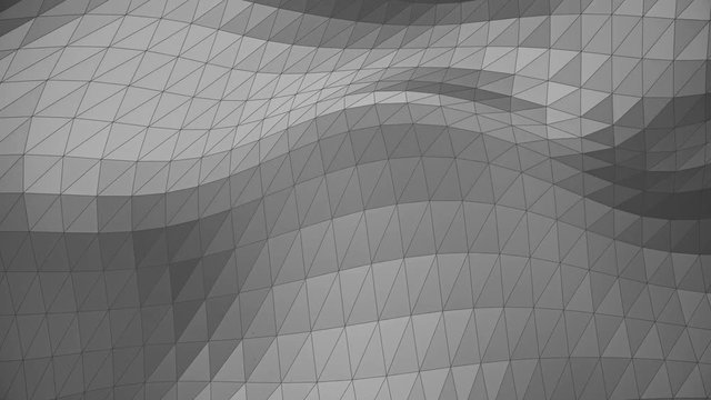 Modern corporate style grey triangle wave surface background loop