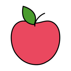 apple fresh fruit icon