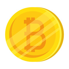 bitcoin coin isolated icon