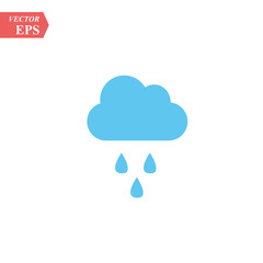 Rain Icon in trendy flat style isolated on grey background. Cloud rain symbol for your web site design, logo, app, UI. Modern forecast storm sign. Weather, internet concept. Vector illustration,