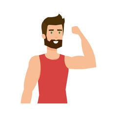 athletic man avatar character