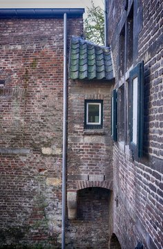 Medieval toilet that empties into a canal below