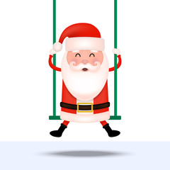 Santa sitting swing