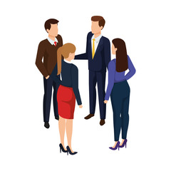 group of business people avatars characters