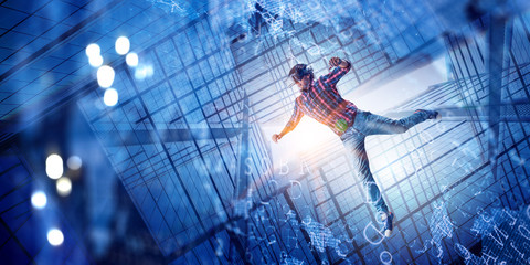 Future of technology. Mixed media