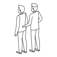 elegant businessman back avatar character