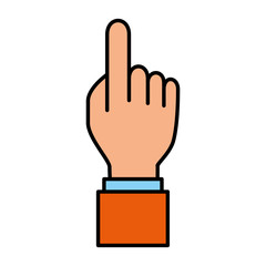 hand human index isolated icon