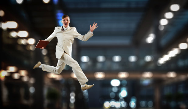 His active life position. Mixed media