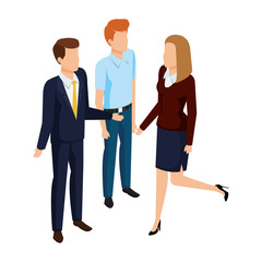 group of business people avatars characters