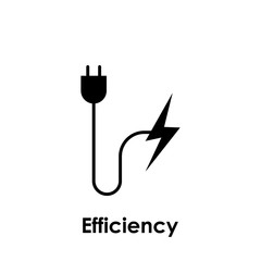 socket, lightning, efficiency icon. One of business collection icons for websites, web design, mobile app