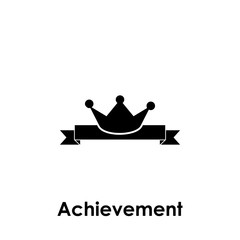 crown, tape, achievement icon. One of business collection icons for websites, web design, mobile app