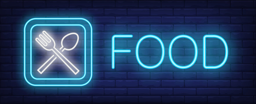 Neon Food Sign