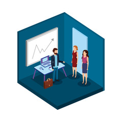 group of business people in the office