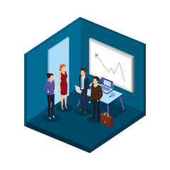 group of business people in the office