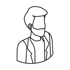 elegant businessman avatar character