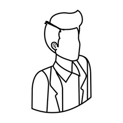 elegant businessman avatar character